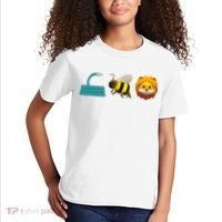 Hose Bee Lion Emoji Kids T-Shirt thumb 2