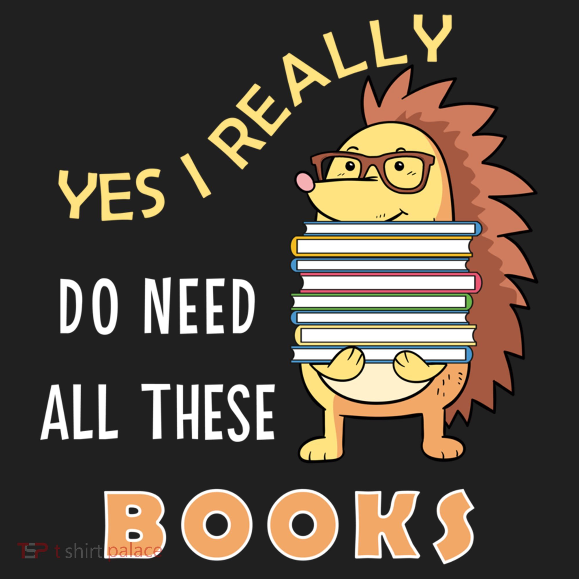 Hedgehog Book Lovers Funny Reading Books Library Literacy Cool Gift Golf Towel