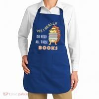Hedgehog Book Lovers Funny Reading Books Library Literacy Cool Gift Apron thumb 2