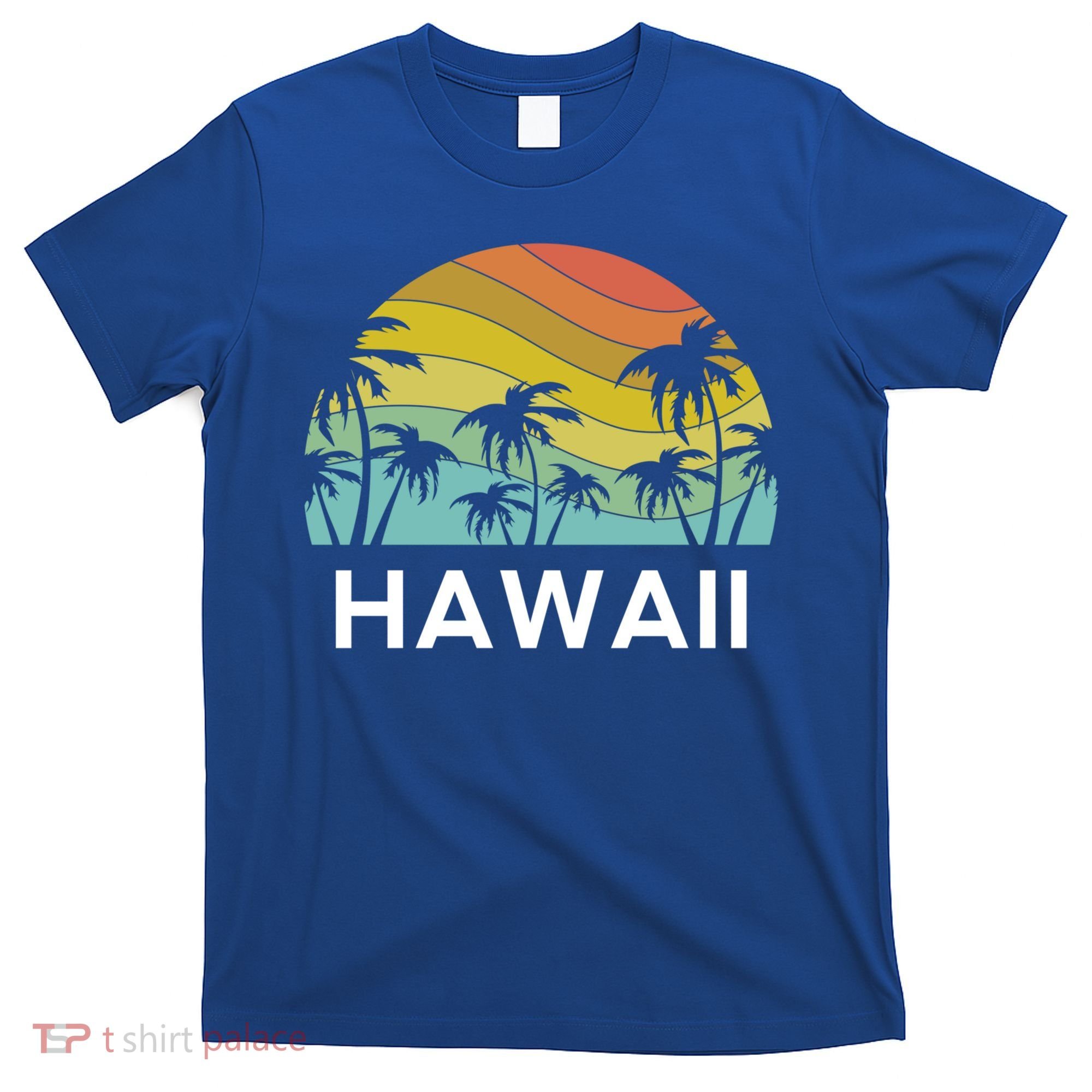 Hawaii Beach Maui Retro Hawaiian Surf Big Island Party Aloha Gift T-Shirt