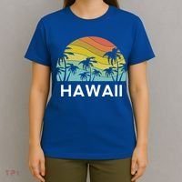 Hawaii Beach Maui Retro Hawaiian Surf Big Island Party Aloha Gift T-Shirt thumb 4