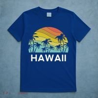 Hawaii Beach Maui Retro Hawaiian Surf Big Island Party Aloha Gift T-Shirt thumb 5