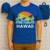 Hawaii Beach Maui Retro Hawaiian Surf Big Island Party Aloha Gift T-Shirt thumb 6