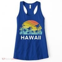 Hawaii Beach Maui Retro Hawaiian Surf Big Island Party Aloha Gift Women's Tank Top thumb 0