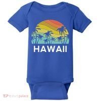Hawaii Beach Maui Retro Hawaiian Surf Big Island Party Aloha Gift Baby Bodysuit thumb 0