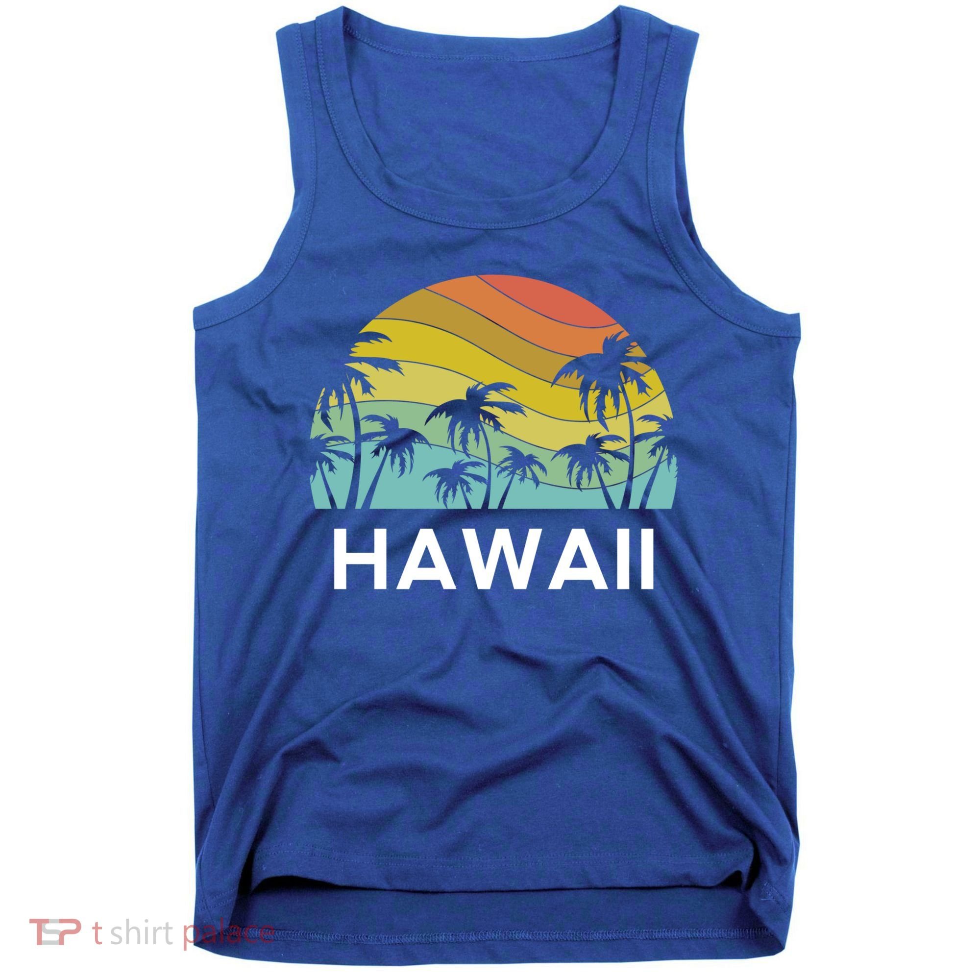 Hawaii Beach Maui Retro Hawaiian Surf Big Island Party Aloha Gift Tank Top