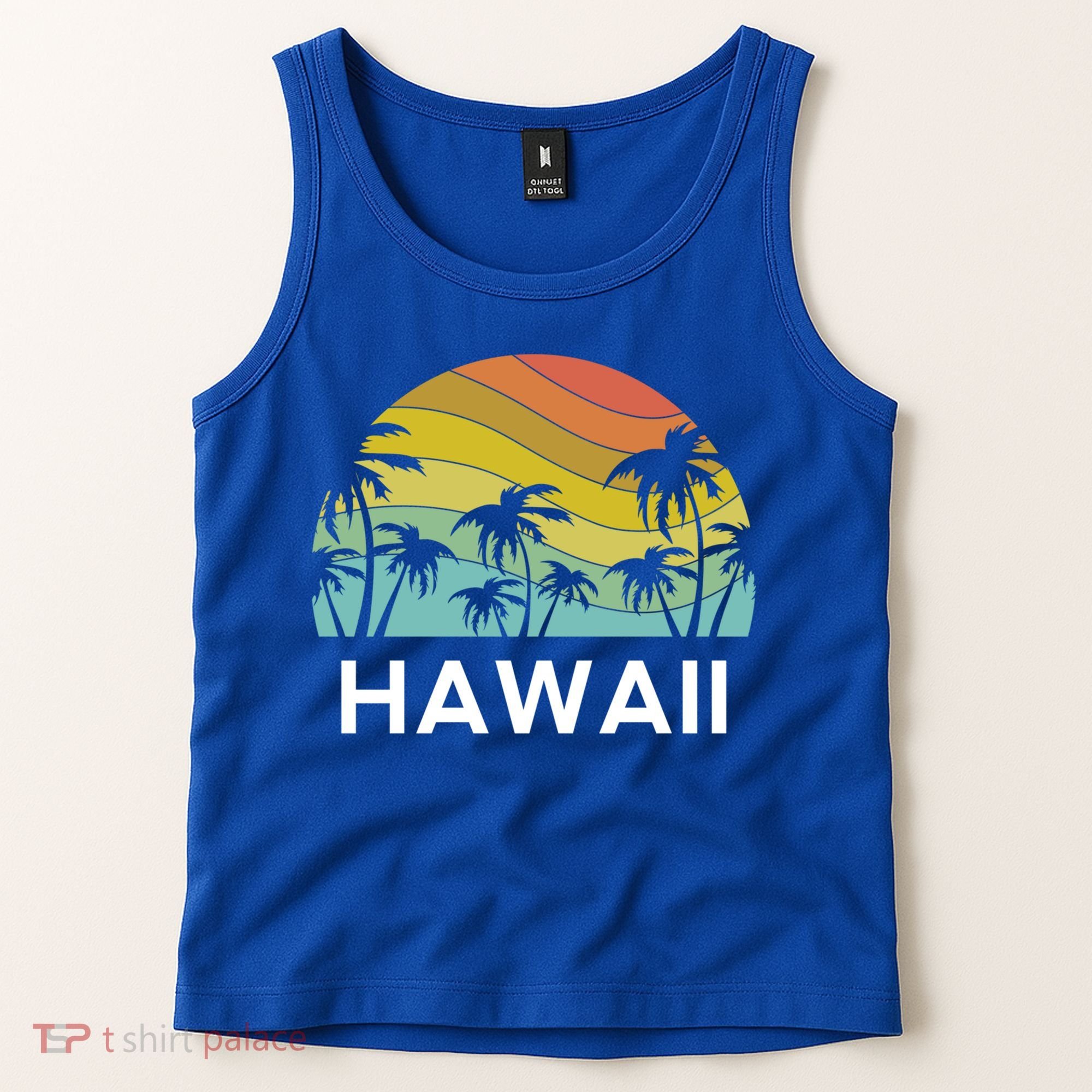 Hawaii Beach Maui Retro Hawaiian Surf Big Island Party Aloha Gift Tank Top