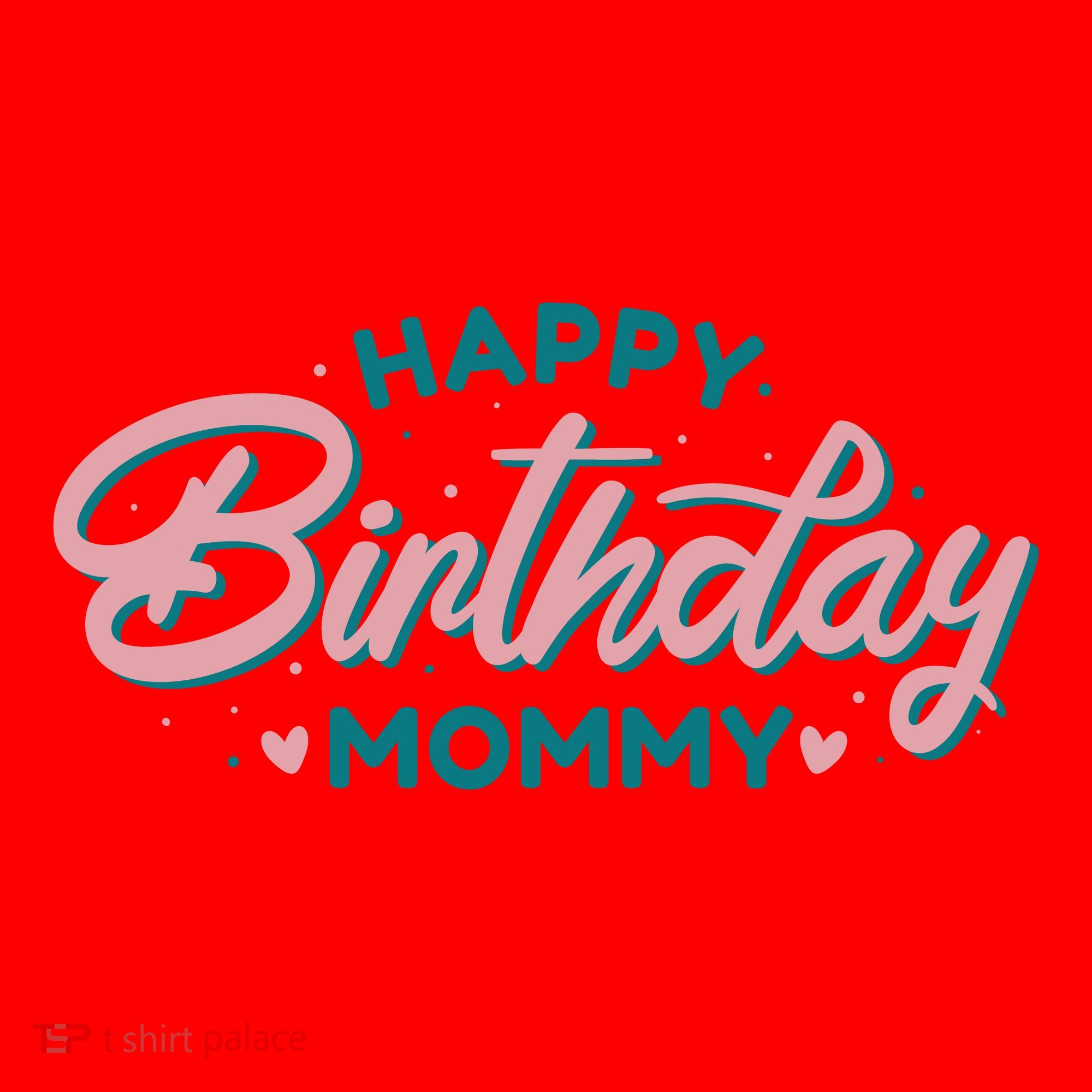 Happy Birthday Mommy Cute Gift Santa Hat