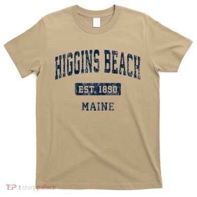 Higgins Beach Maine Me Vintage Established T-Shirt