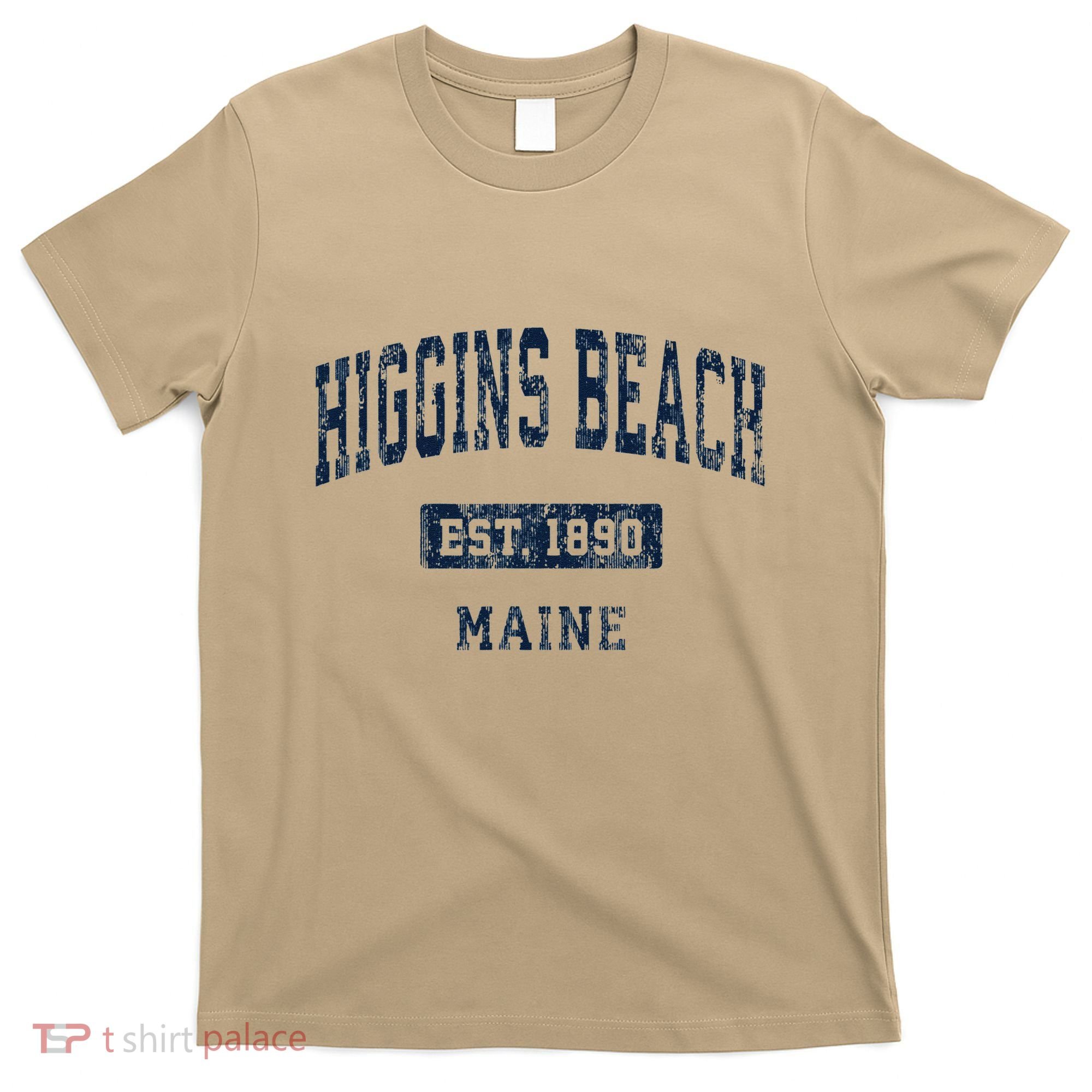 Higgins Beach Maine Me Vintage Established T-Shirt