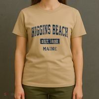 Higgins Beach Maine Me Vintage Established T-Shirt thumb 4