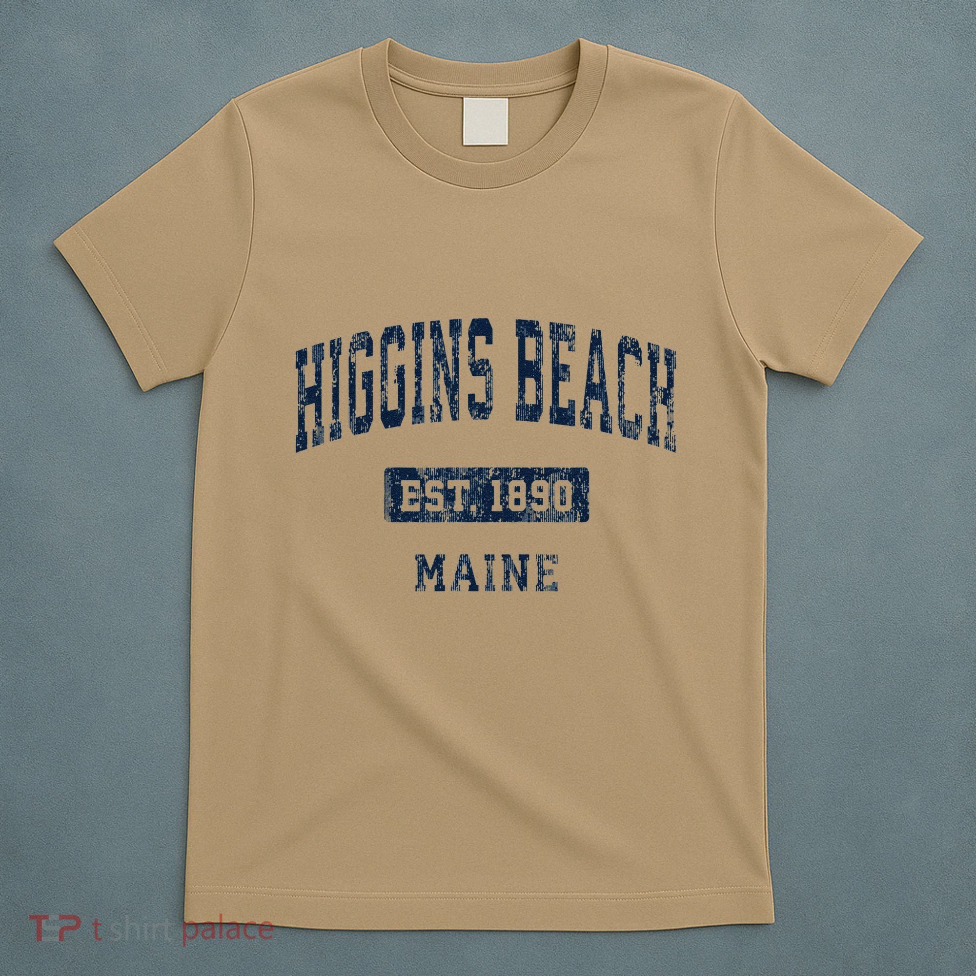 Higgins Beach Maine Me Vintage Established T-Shirt