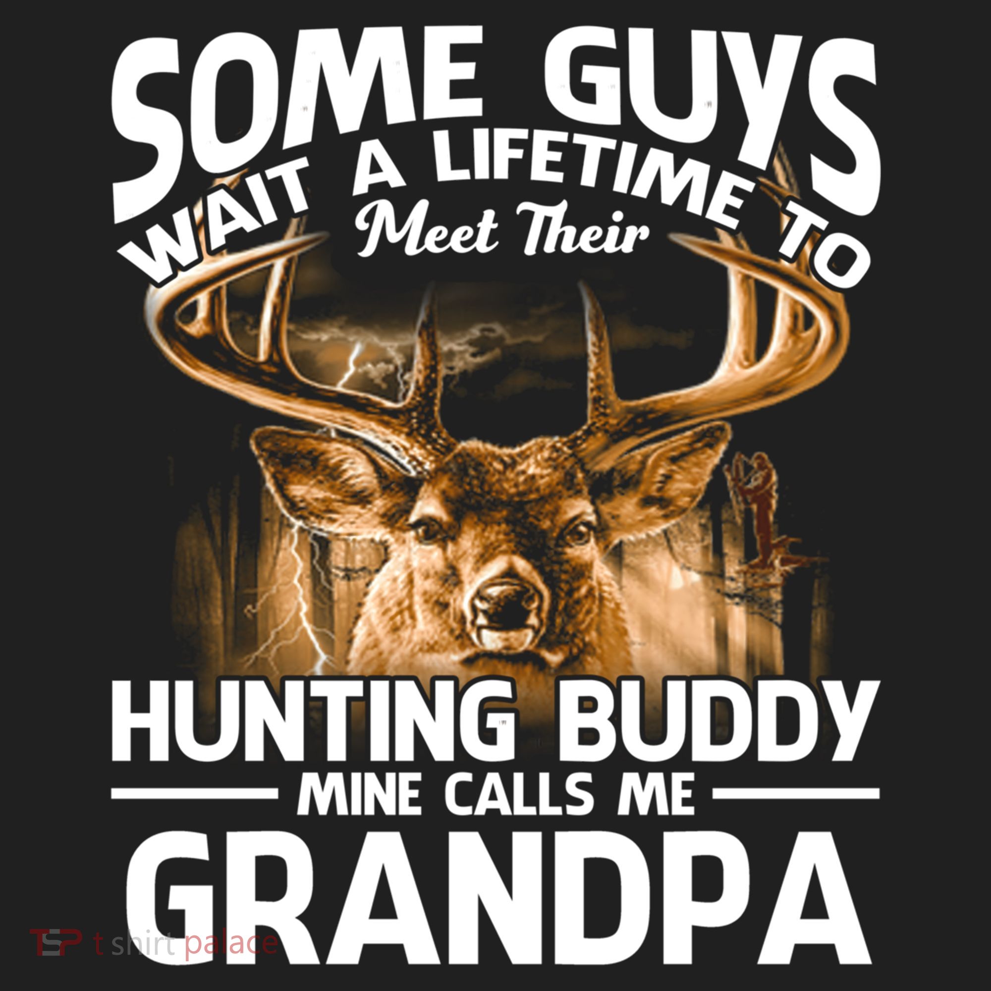 Hunting Buddy Mine Calls Me Grandpa Fathers Day Deer Hunter Great Gift Hat