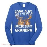 Hunting Buddy Mine Calls Me Grandpa Fathers Day Deer Hunter Great Gift Long Sleeve Shirt thumb 0