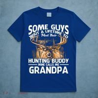 Hunting Buddy Mine Calls Me Grandpa Fathers Day Deer Hunter Great Gift T-Shirt thumb 5