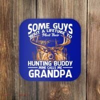 Hunting Buddy Mine Calls Me Grandpa Fathers Day Deer Hunter Great Gift Coaster thumb 0