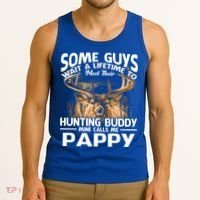 Hunting Buddy Mine Calls Me Pappy Fathers Day Deer Hunter Cool Gift Tank Top thumb 3