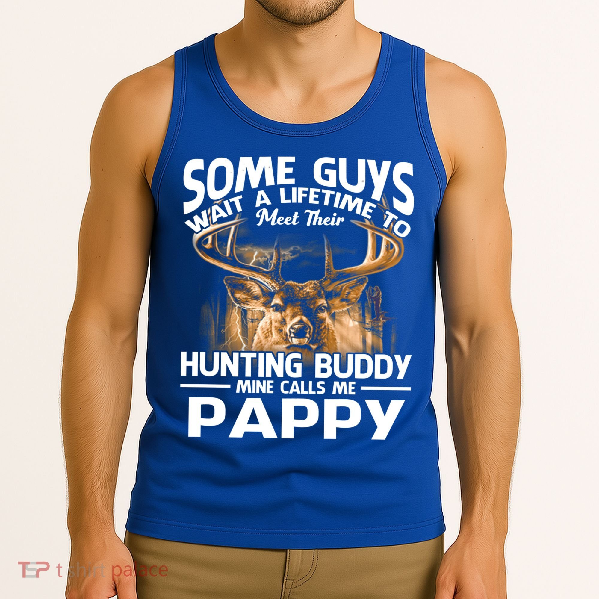 Hunting Buddy Mine Calls Me Pappy Fathers Day Deer Hunter Cool Gift Tank Top