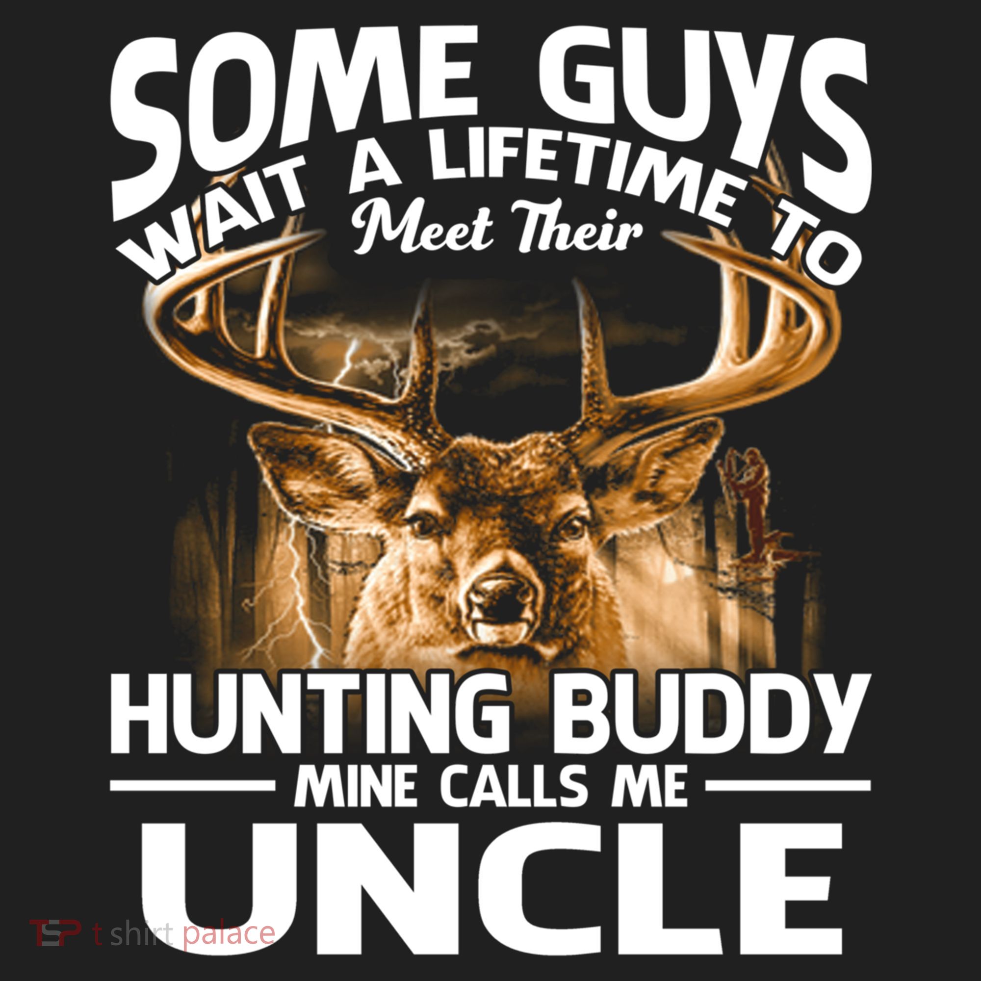 Hunting Buddy Mine Calls Me Uncle Fathers Day Deer Hunter Gift Beanie