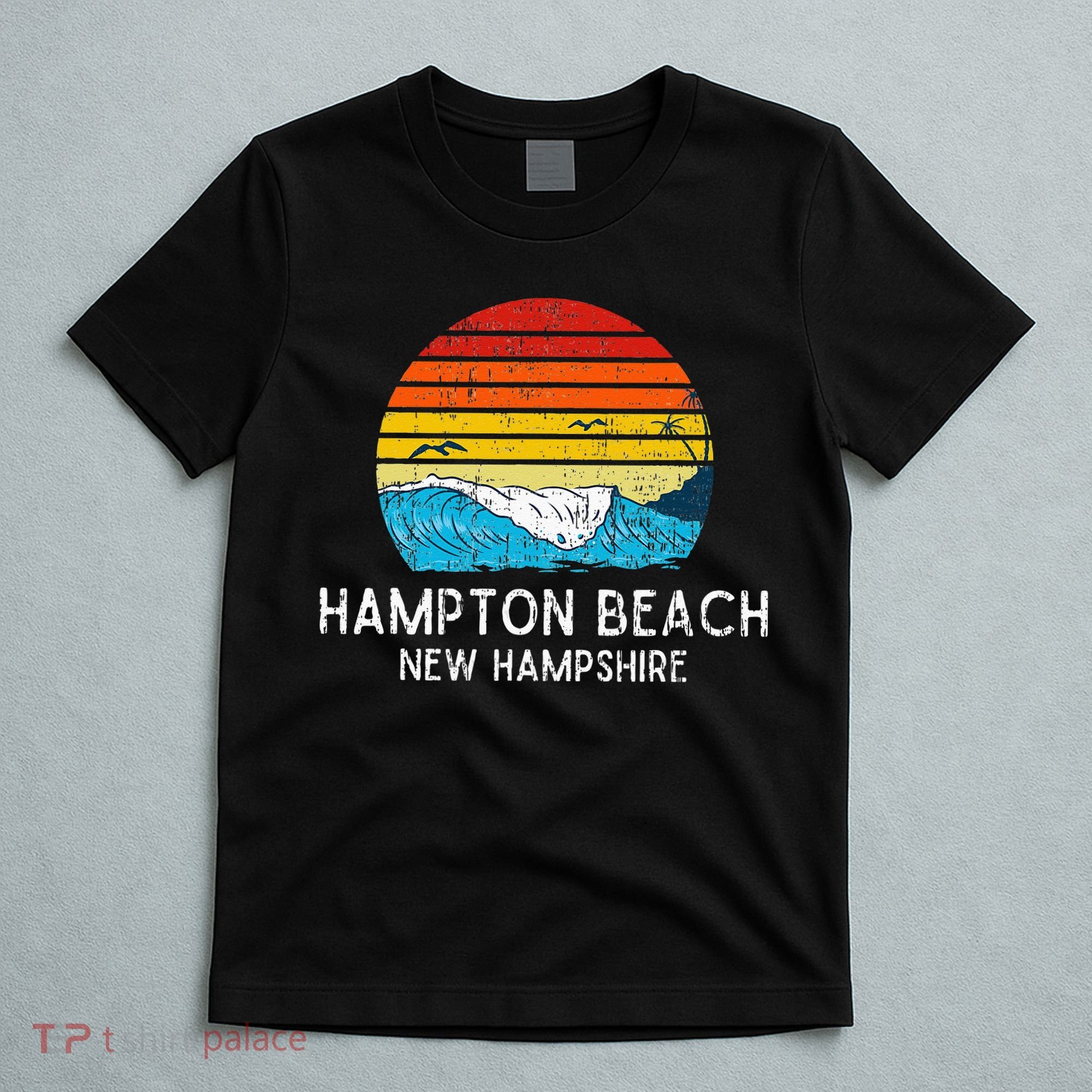 Hampton Beach NH Vintage Beach Ocean Family Vacation T-Shirt