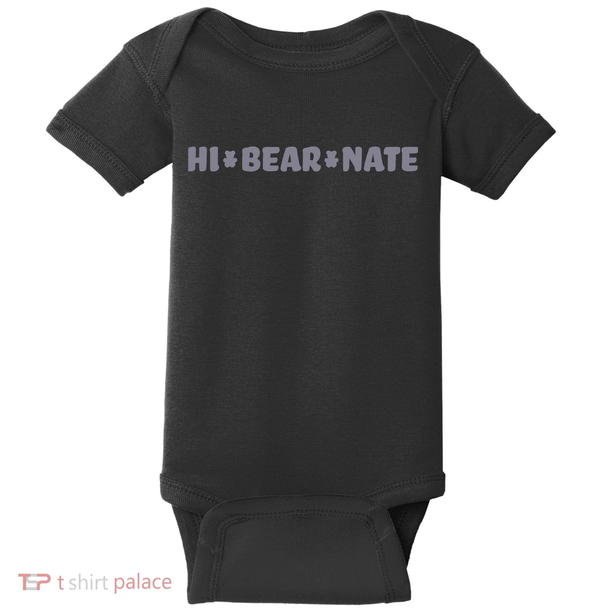 Hi Bear Nate Baby Bodysuit