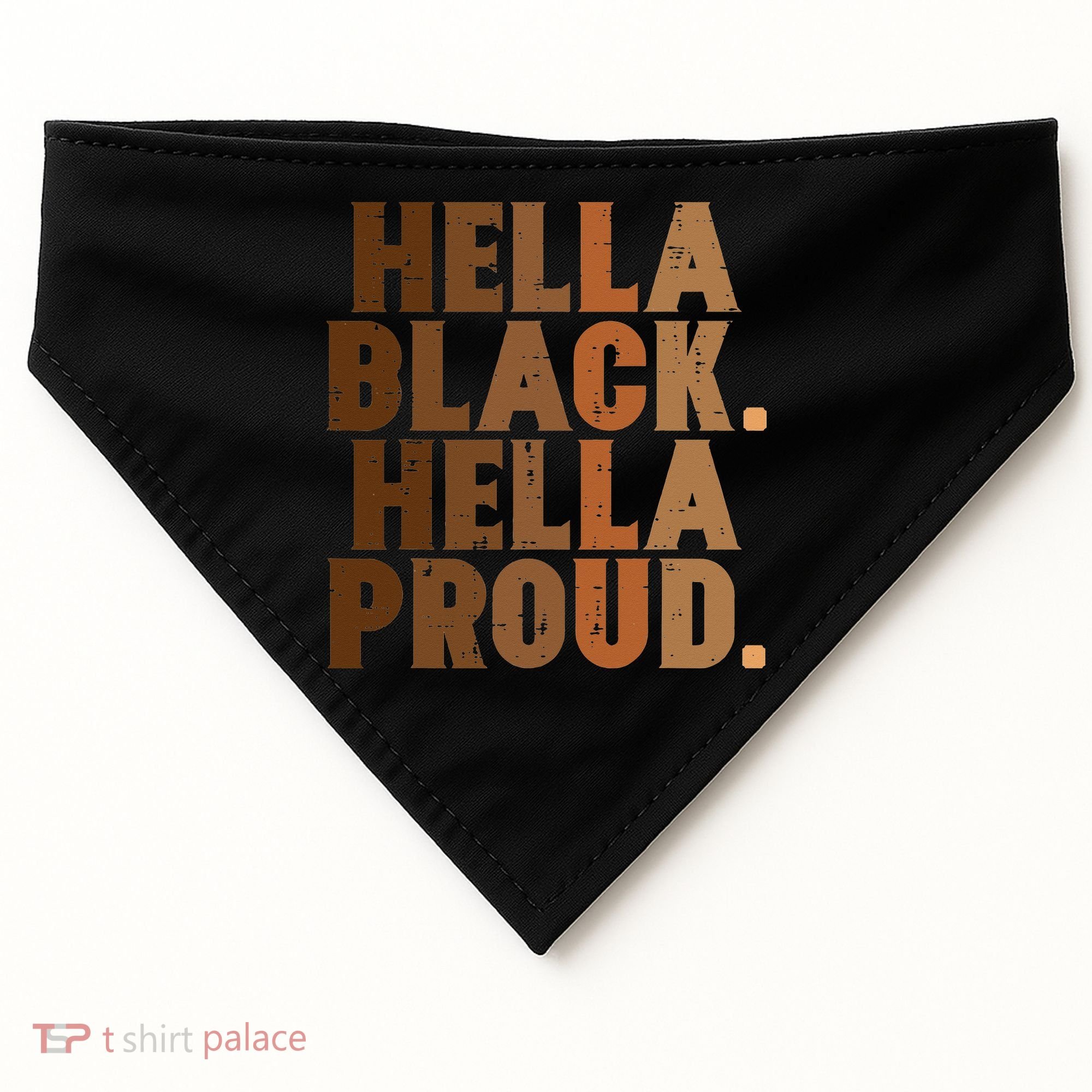 Hella Black Proud History Month African Pride USA-Made Doggie Bandana