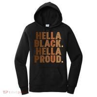 Hella Black Proud History Month African Pride Women's Hoodie thumb 0
