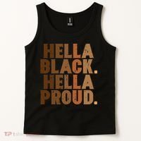 Hella Black Proud History Month African Pride Tank Top thumb 2