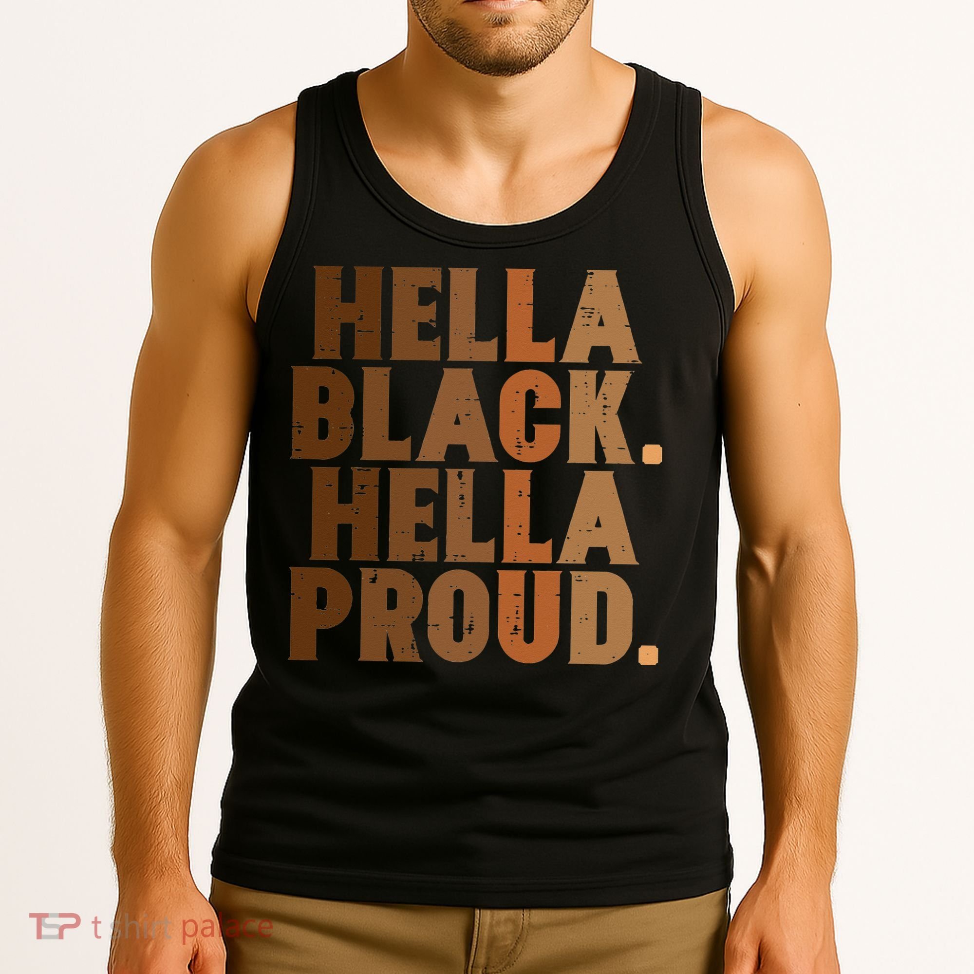 Hella Black Proud History Month African Pride Tank Top