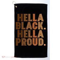 Hella Black Proud History Month African Pride Golf Towel thumb 0