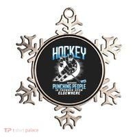 Hockey Because Punching People Ice Hockey Elsewhere Gift Ornament thumb 0