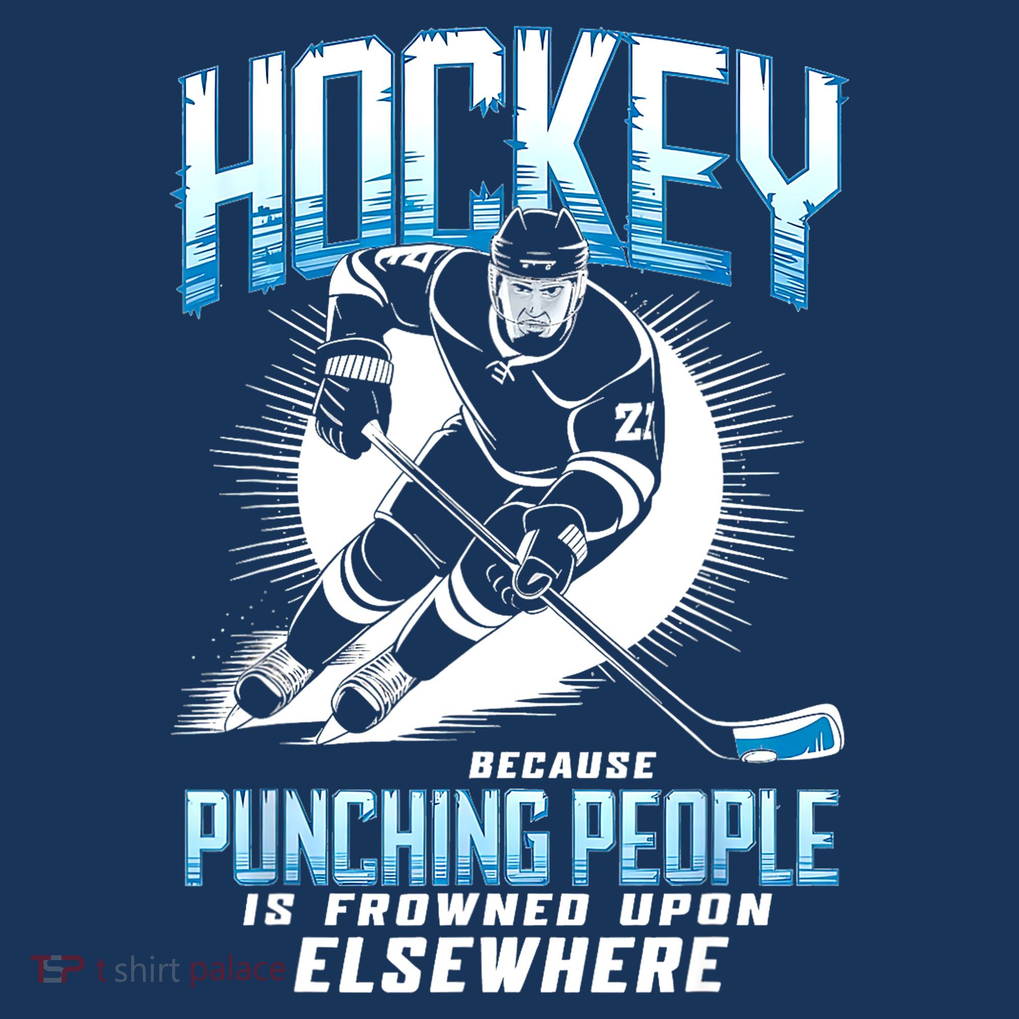 Hockey Because Punching People Ice Hockey Elsewhere Gift Baby Bodysuit