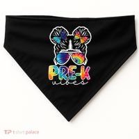 Hair Bun Pre K Vibes Back To School USA-Made Doggie Bandana thumb 0