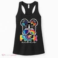 Hair Bun Pre K Vibes Back To School Women's Tank Top thumb 0