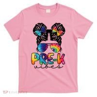 Hair Bun Pre K Vibes Back To School T-Shirt thumb 0