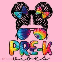 Hair Bun Pre K Vibes Back To School Mousepad thumb 1