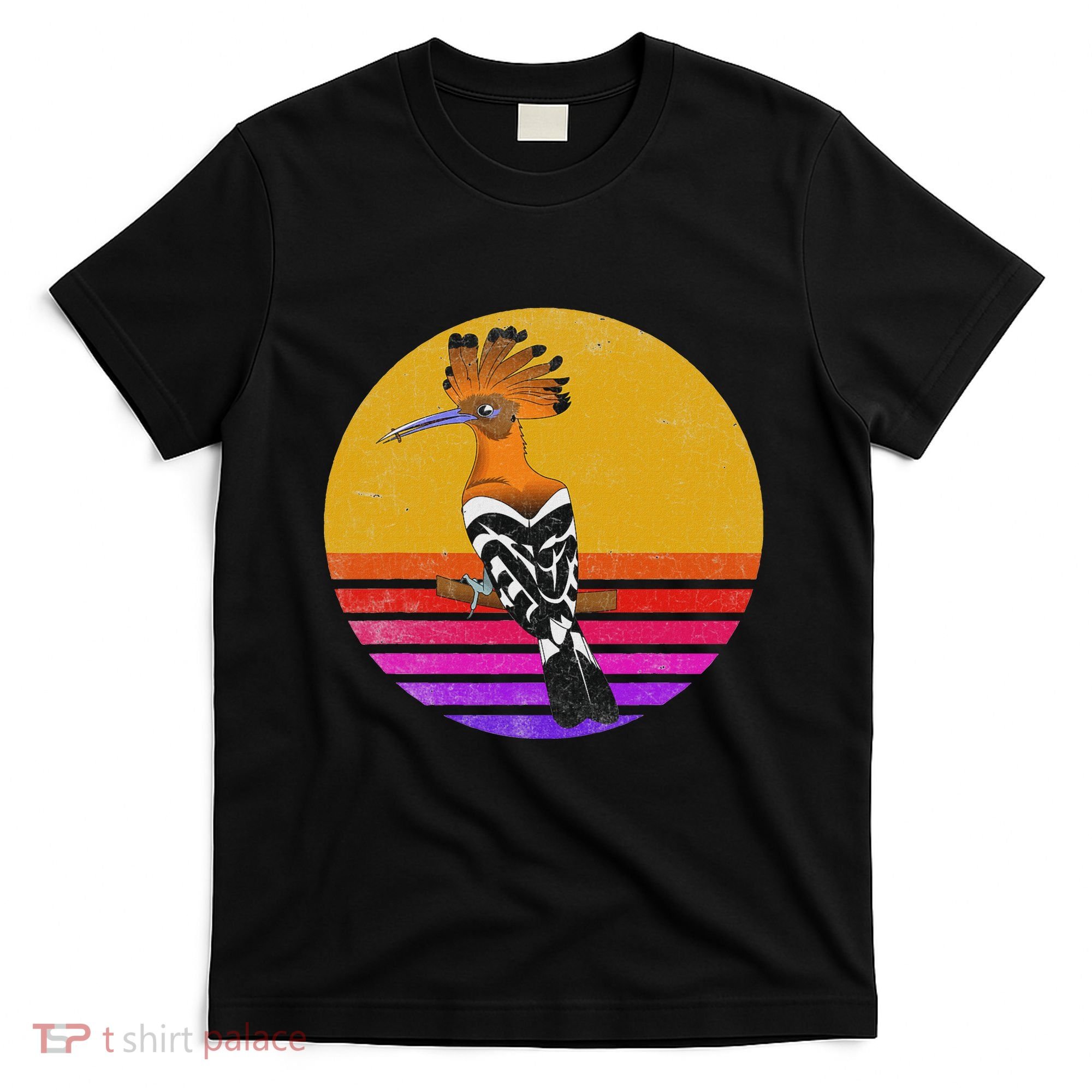 Hoopoe Bird Retro Vintage Hoopoe Bird Lover Ornithology T-Shirt