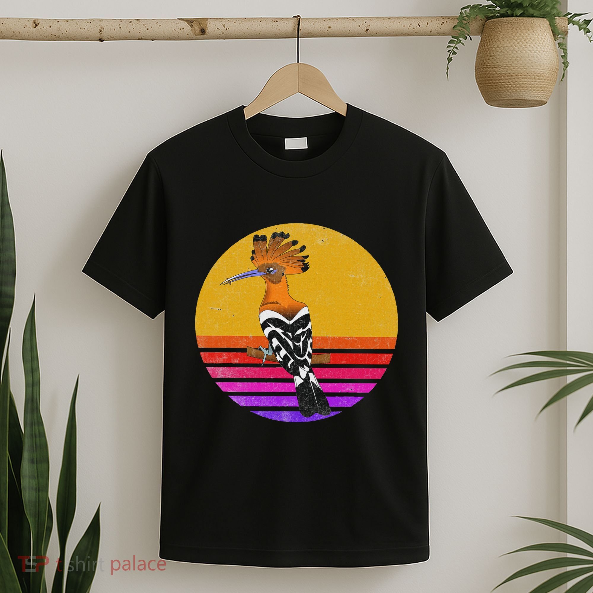 Hoopoe Bird Retro Vintage Hoopoe Bird Lover Ornithology T-Shirt