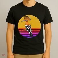 Hoopoe Bird Retro Vintage Hoopoe Bird Lover Ornithology T-Shirt thumb 3