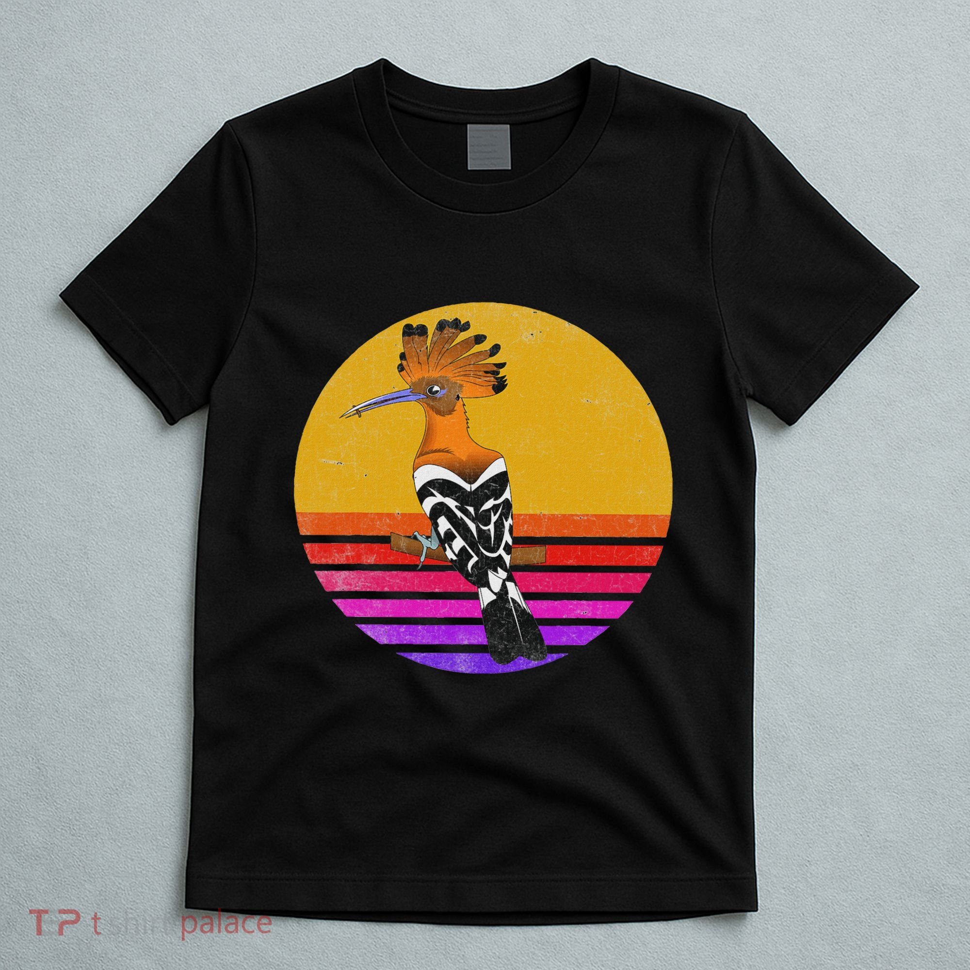 Hoopoe Bird Retro Vintage Hoopoe Bird Lover Ornithology T-Shirt