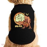 Halloween Boo Rex Trex Dinosaur Ghost Doggie Tank thumb 0