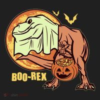 Halloween Boo Rex Trex Dinosaur Ghost Beanie thumb 2