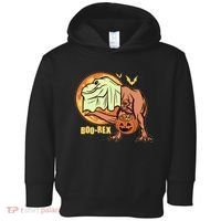 Halloween Boo Rex Trex Dinosaur Ghost Toddler Hoodie thumb 0