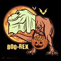 Halloween Boo Rex Trex Dinosaur Ghost Toddler Hoodie thumb 2