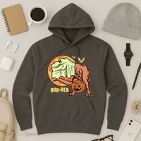 Halloween Boo Rex Trex Dinosaur Ghost Hoodie thumb 3