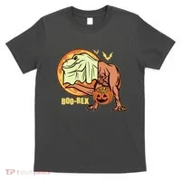 Halloween Boo Rex Trex Dinosaur Ghost T-Shirt thumb 0