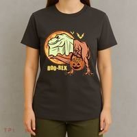 Halloween Boo Rex Trex Dinosaur Ghost T-Shirt thumb 4