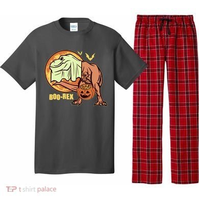 Halloween Boo Rex Trex Dinosaur Ghost Pajama Set