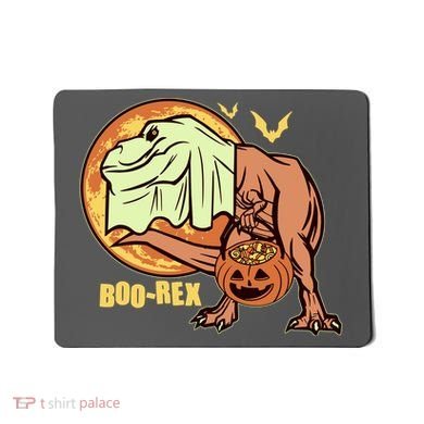 Halloween Boo Rex Trex Dinosaur Ghost Mousepad