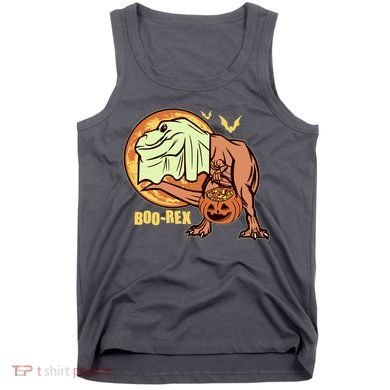 Halloween Boo Rex Trex Dinosaur Ghost Tank Top